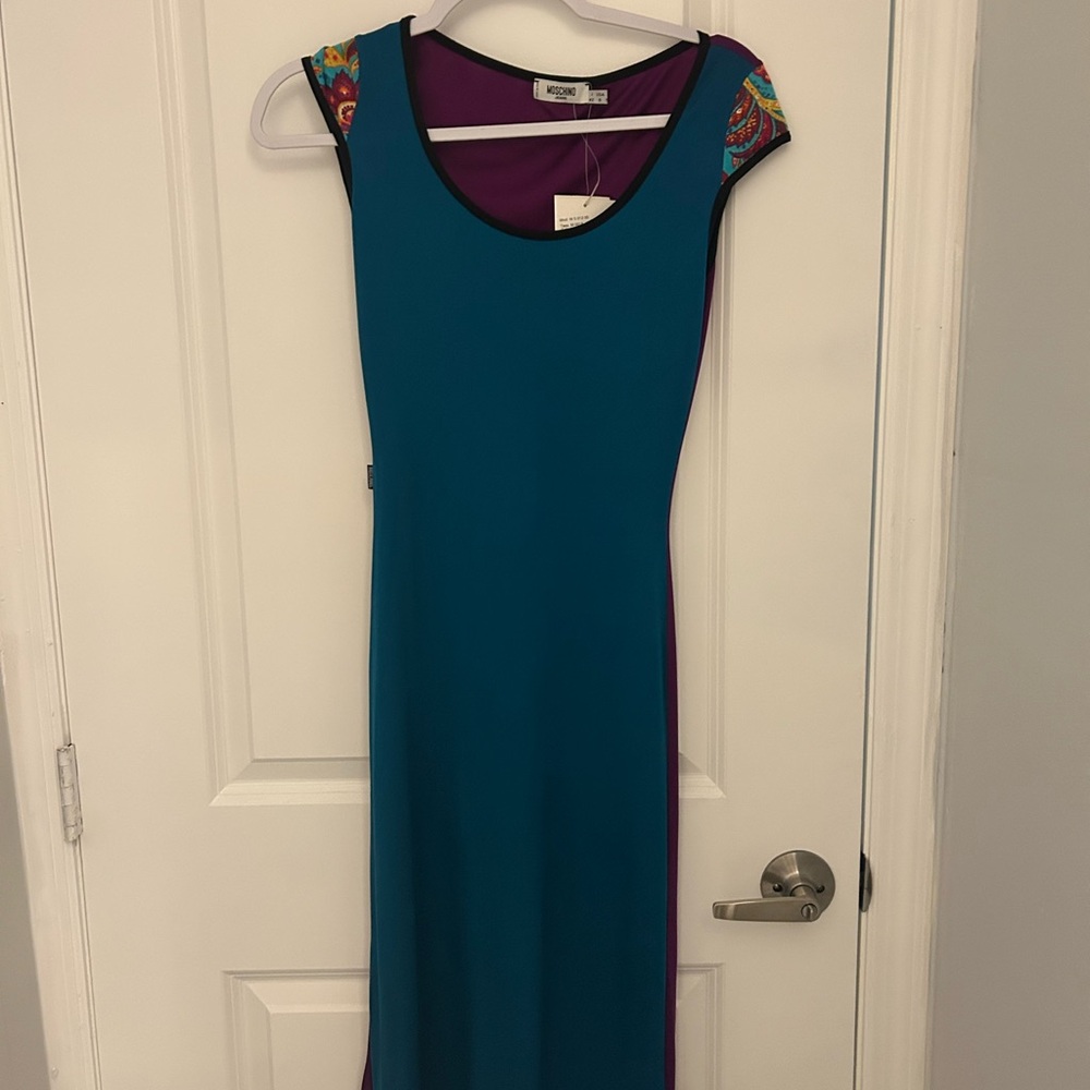 Moschino Blue and Purple Women Dress
